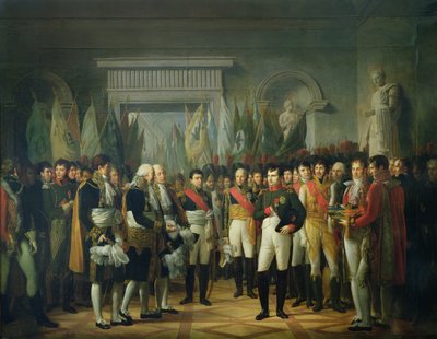 Napoleon I (1769-1821) Receiving the Deputies of the Conservative Senate at the Royal Palace in Berlin, 19th November 1806 by Rene Theodore Berthon